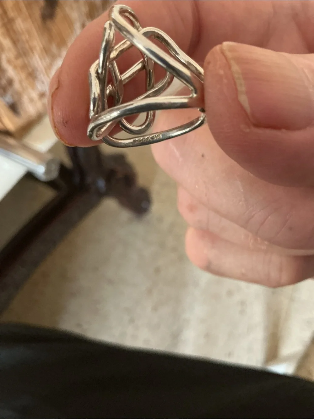 Silver Knot Statement Ring - Women Jewelry